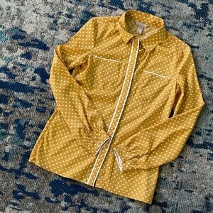 💛Polka Dot Button Down Blouse💛